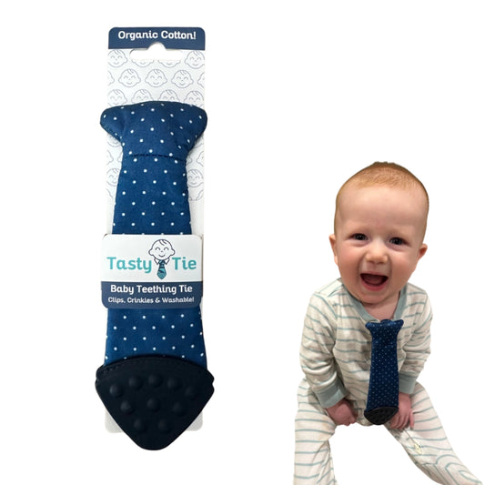 Polkadot Tasty Tie Teether, Crinkle