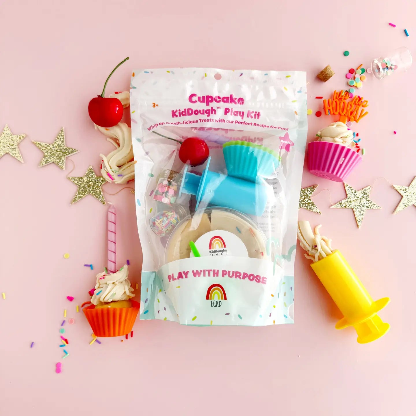 Cupcake (Cupcake Scent) Sensory Kiddough Play Kit