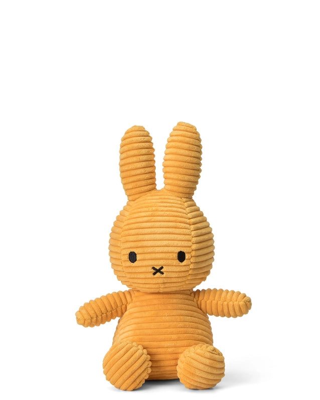 Plush Corduroy Miffy Sitting - Yellow - 9"