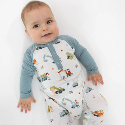 Construction Alphabet - Raglan Romper