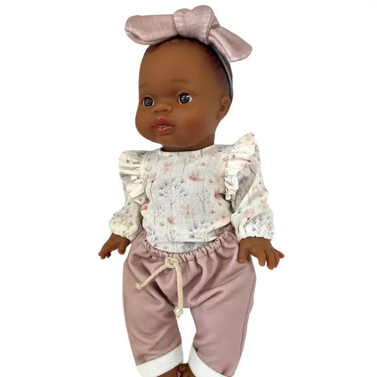 Baby Gordis - Ruby with Flower Blouse and Pink Pants - Paola Reina