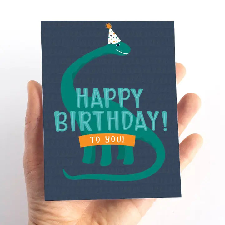 Happy Birthday To You Children's Dinosaur Birthday Card