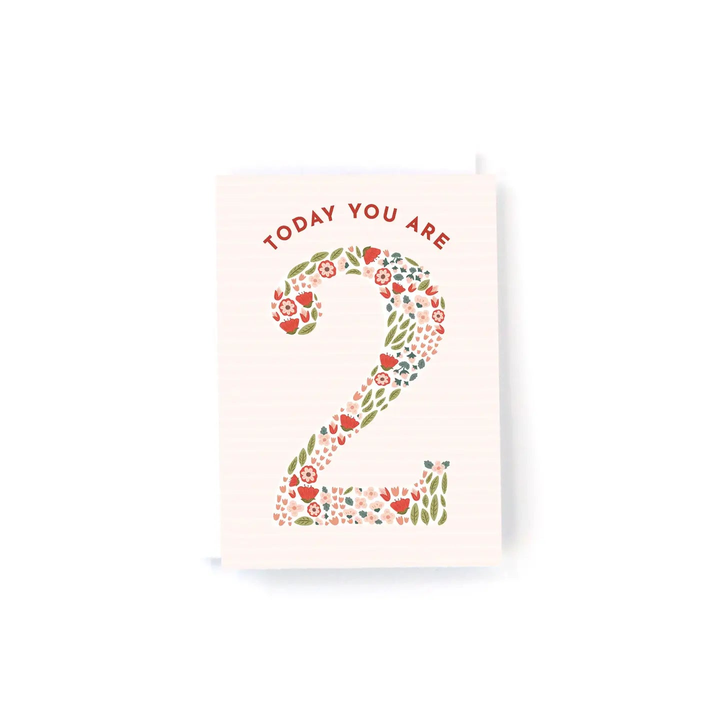 Today You Are - Floral MINI Birthday Card-Choose a Number 1-5