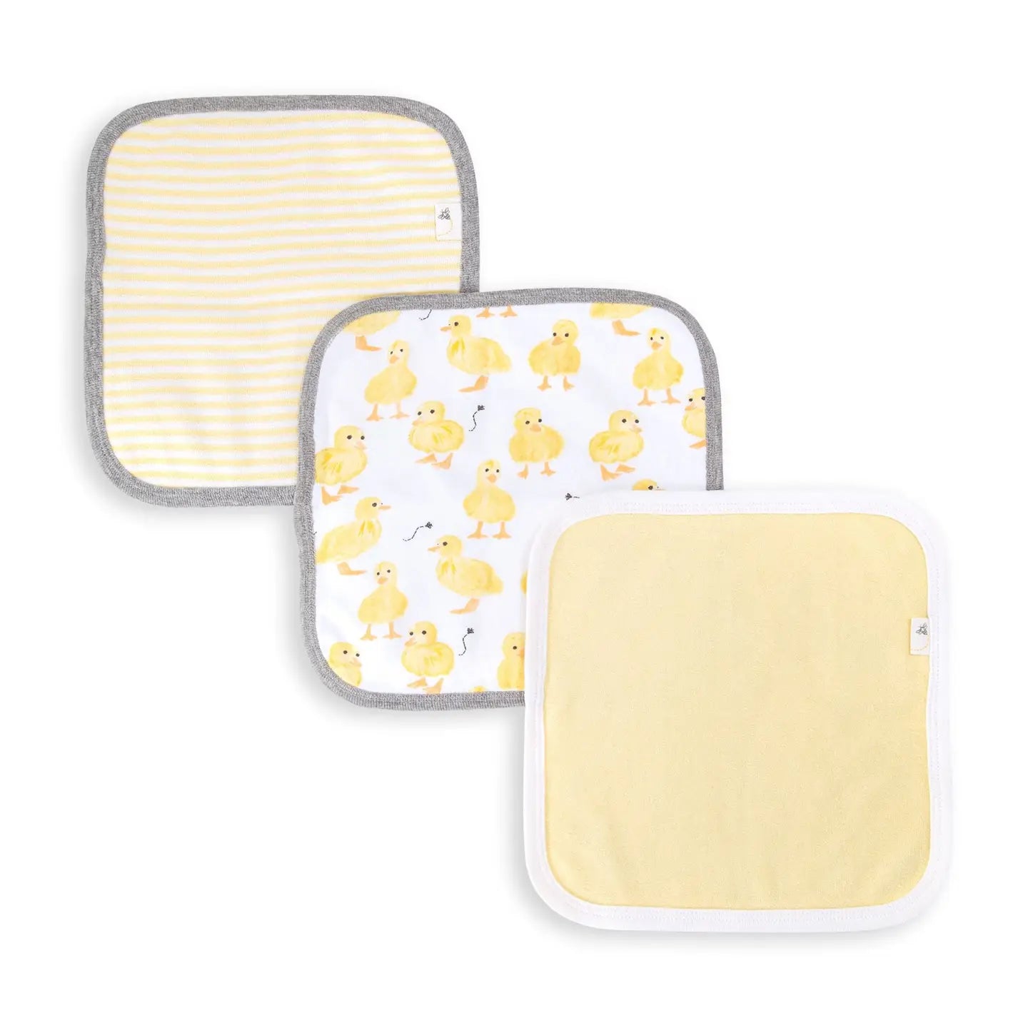 Little Ducks Organic Cotton Washcloths 3 Pack