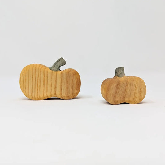 Wooden Large Wonky Yellow Pumpkin