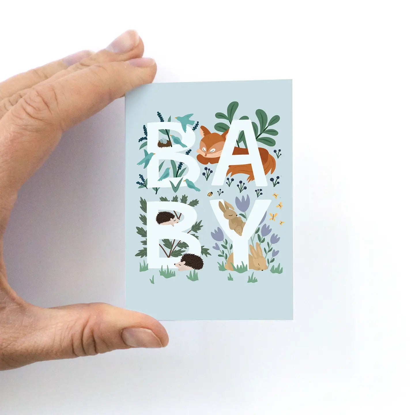 MINI Woodland Baby Greeting Card