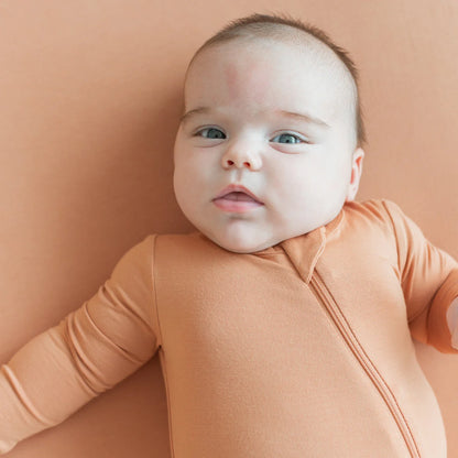 Zippered ROMPER in Apricot