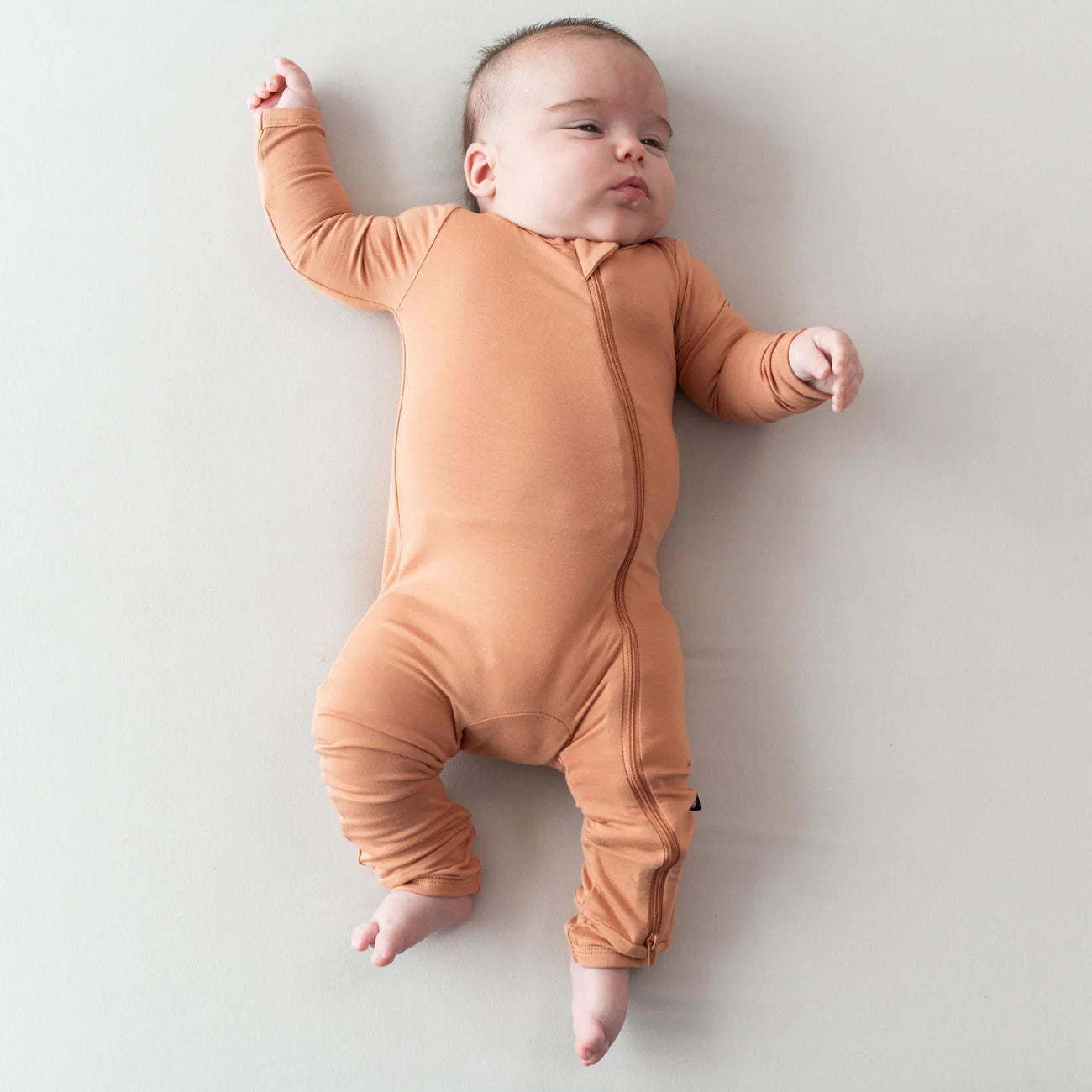 Zippered ROMPER in Apricot