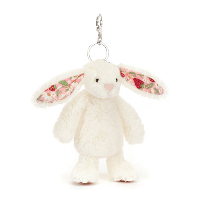 Blossom Cream Bunny 'Berry' Bag Charm