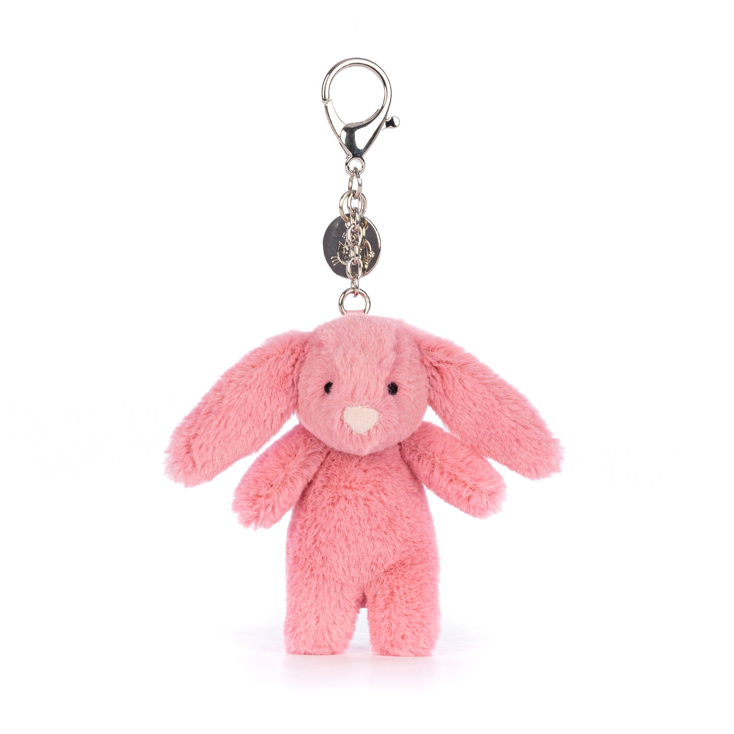 Bashful Bunny Pink Bag Charm