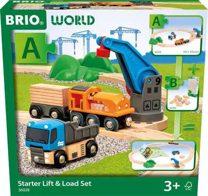 BRIO World Train Set Starter Lift & Load Set