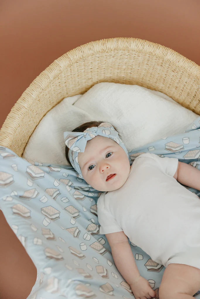 S'mores Knit Headband Bow