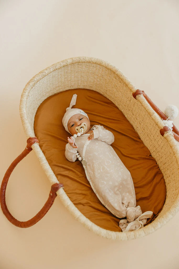 Sandy Newborn Knotted Gown