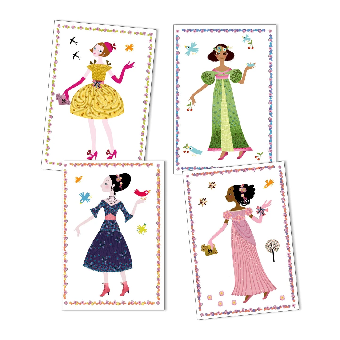 Paper Dolls Dresses Through the Seasons