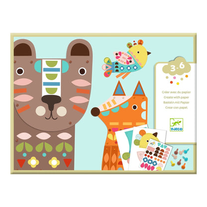 3 Giant Animals Collage Activity