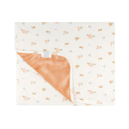 Pastel Floral Small Ribbed Youth Blanket