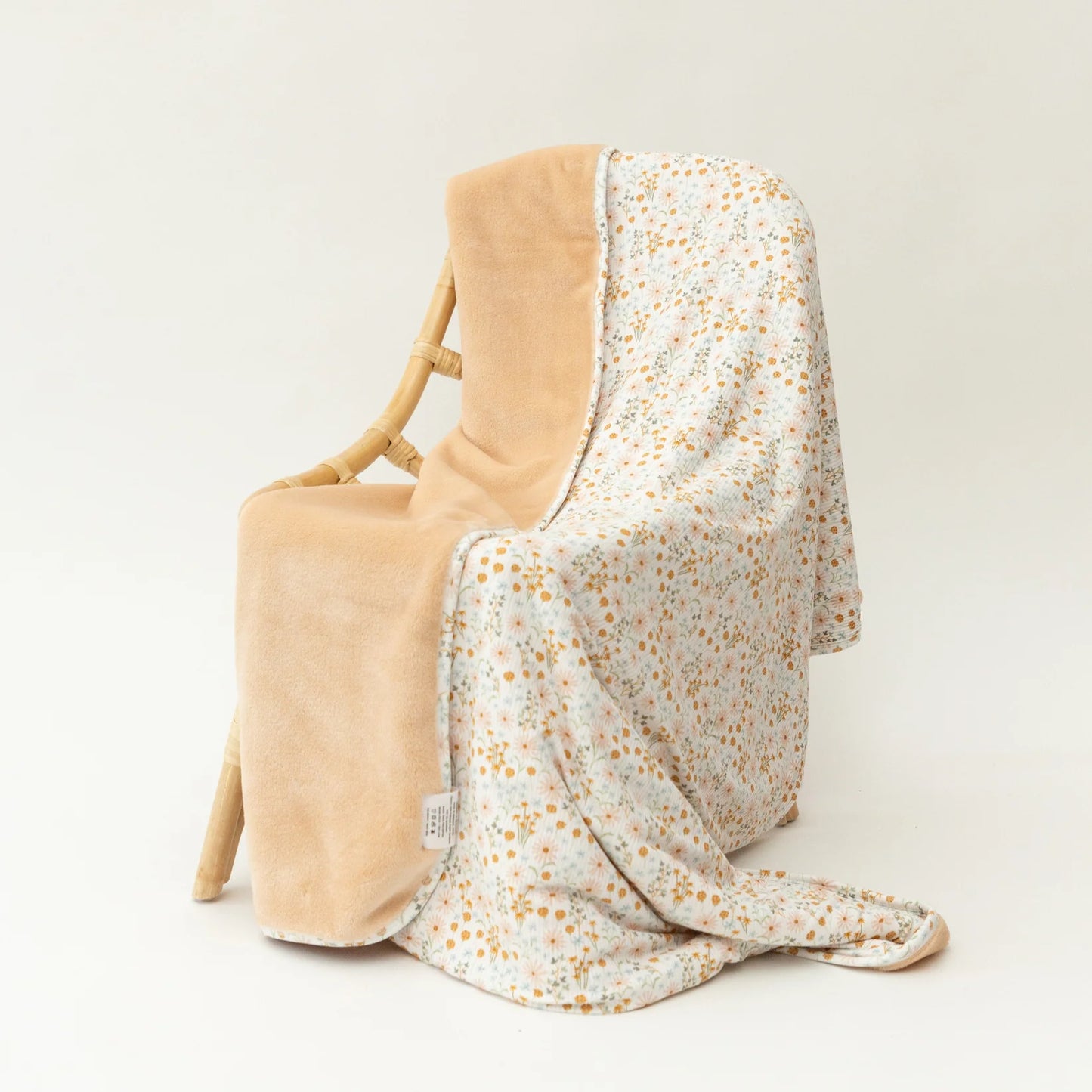 Whimsical Floral Small Ribbed Youth Blanket