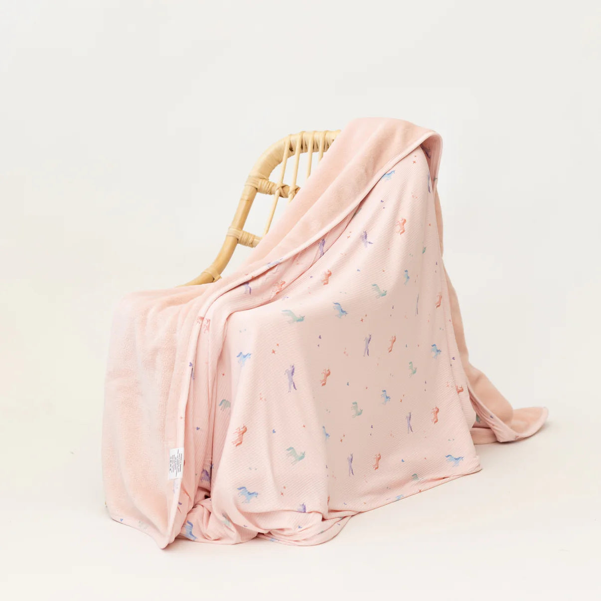 Unicorns Small Ribbed Youth Blanket