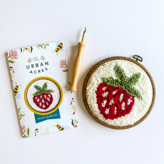 Strawberry Punch Needle Kit