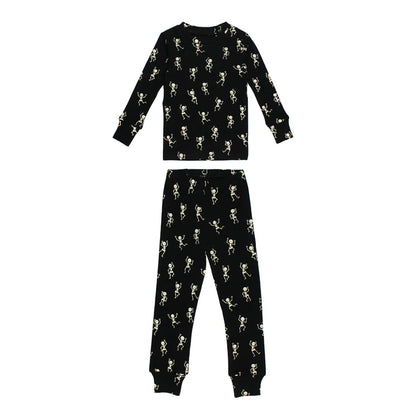 Dancing Skeletons Kids' Organic L/Sleeve PJ Set