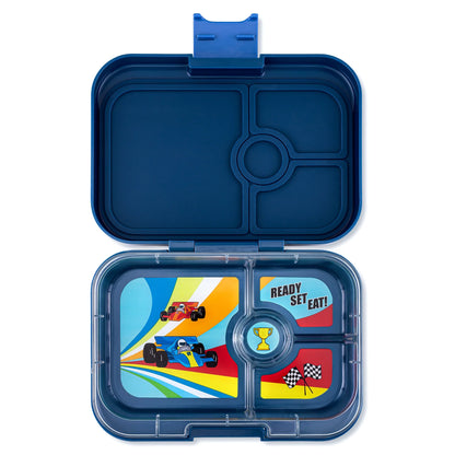 Monte Carlo Blue 4 Compartment Sandwich Bento Box