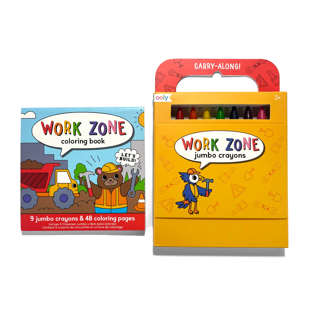 Carry Along Coloring Book Set - Work Zone