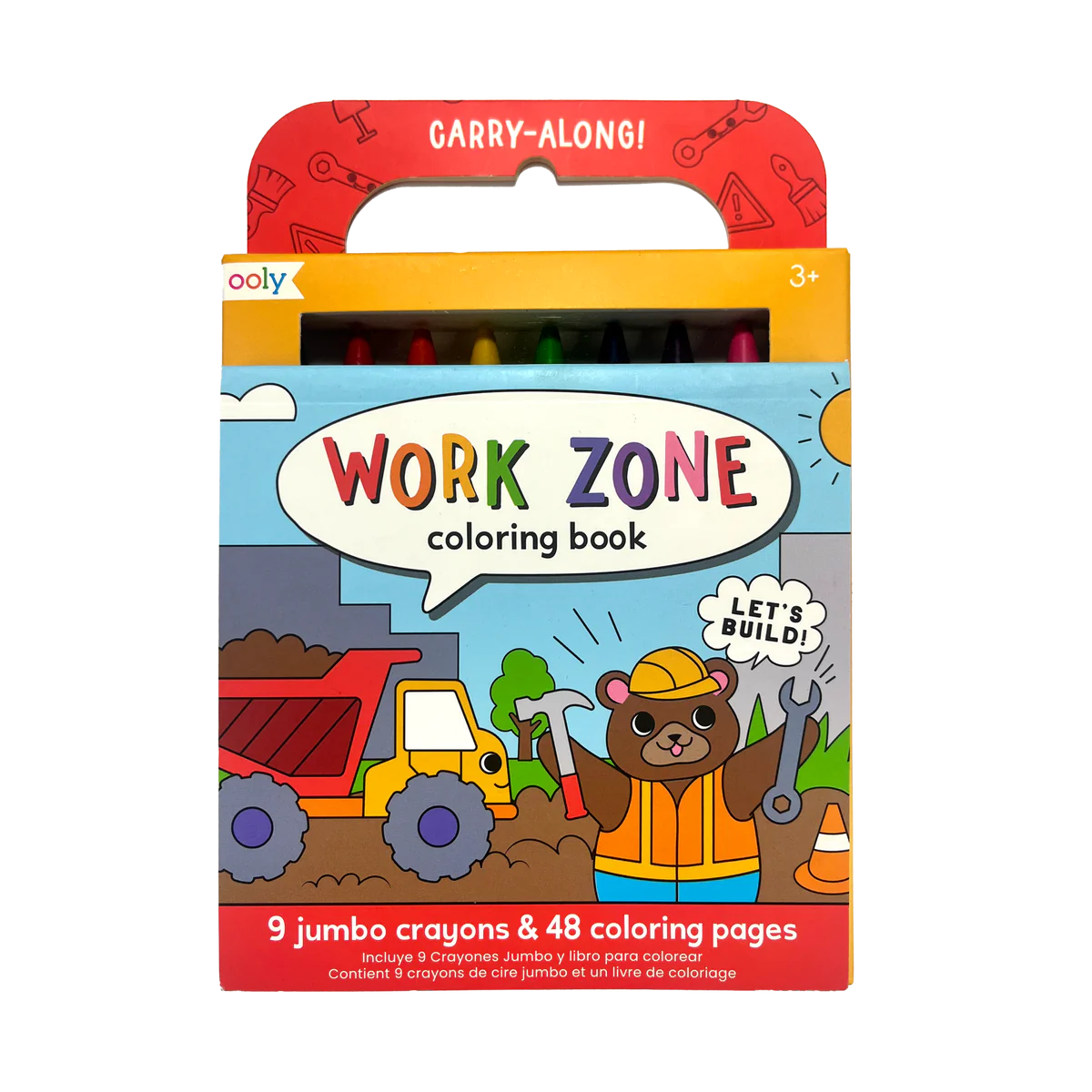 Carry Along Coloring Book Set - Work Zone