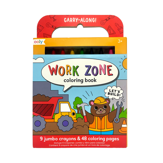 Carry Along Coloring Book Set - Work Zone