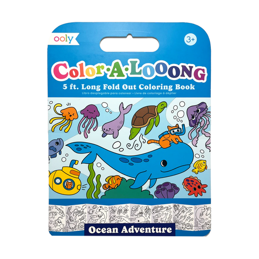 Color-A-Looong 5' Fold Out Coloring Book - Ocean Adventure