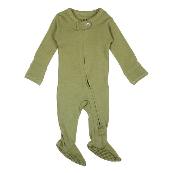 Sage Organic 2-Way Zipper Footie