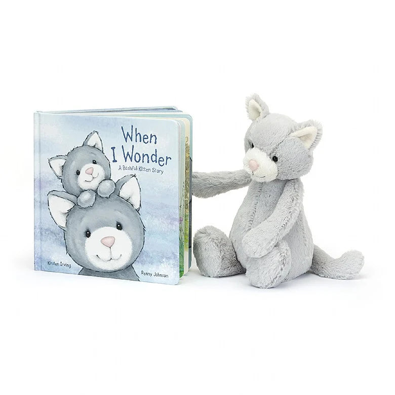 When I Wonder Book And Bashful Grey Kitty Bundle