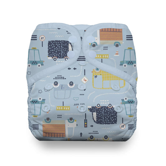 Traffic Jam Snap One Size Pocket Diaper