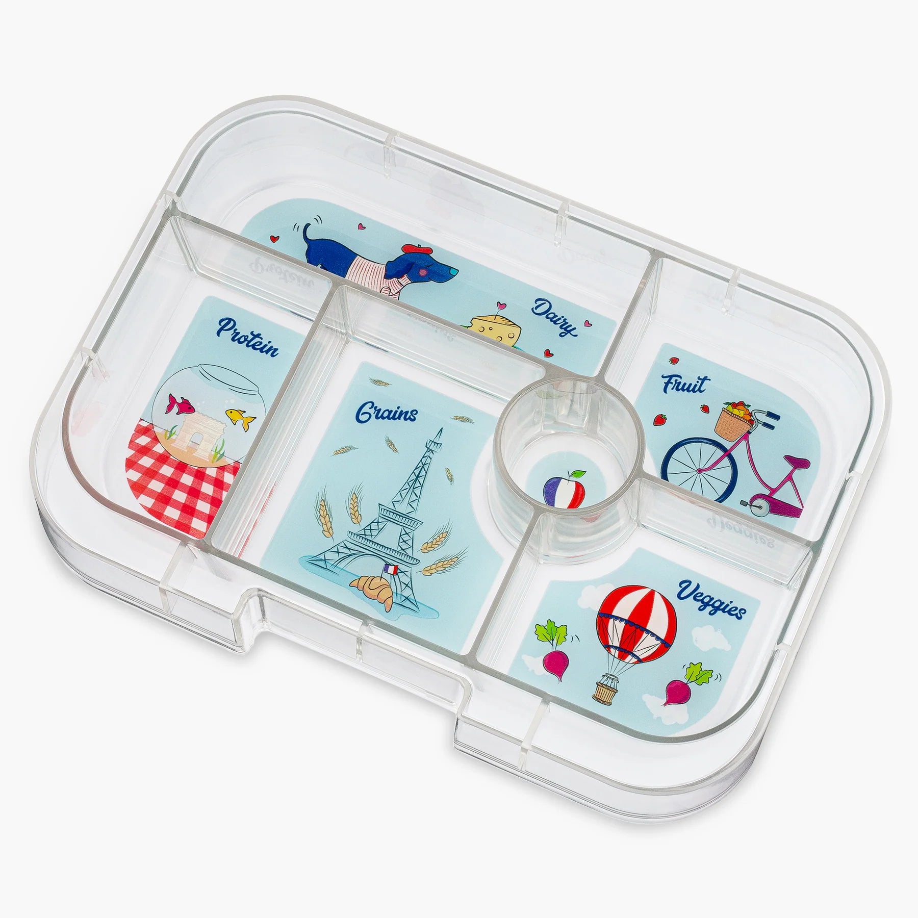  Yumbox Leakproof Snack Bento Box - 3 Compartment Leakproof  Bento Lunch Box for Kids; Perfect snack containers for toddlers or as a  small toddler lunch box (Misty Aqua with Rainbow Tray)