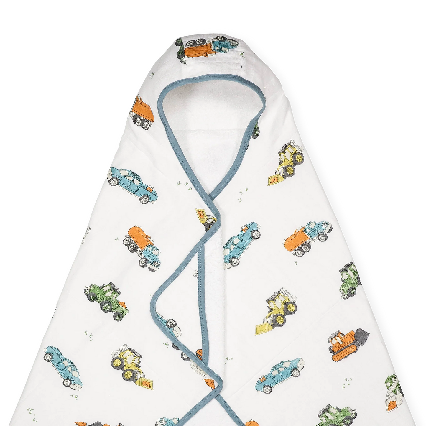 Toddler Hooded Towel - Work Trucks