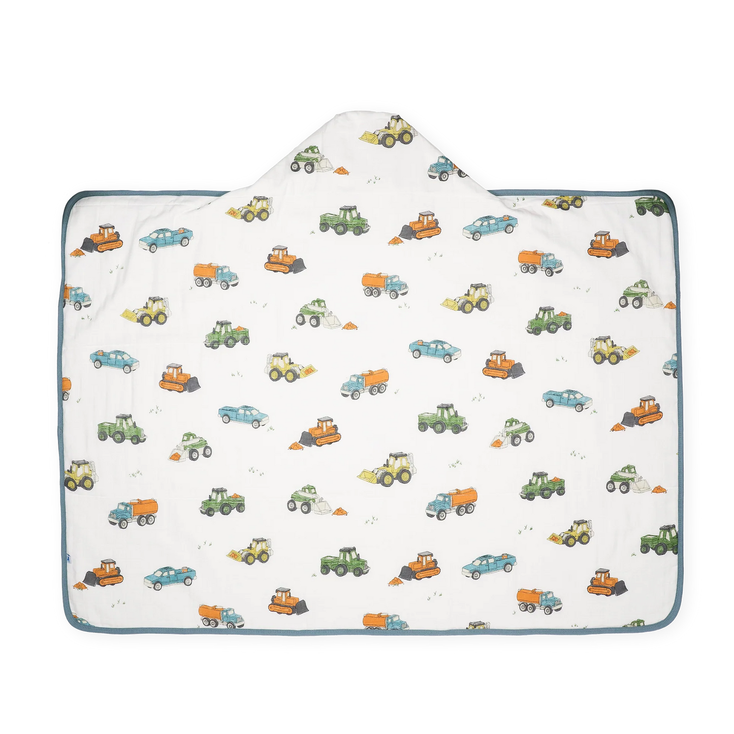 Toddler Hooded Towel - Work Trucks