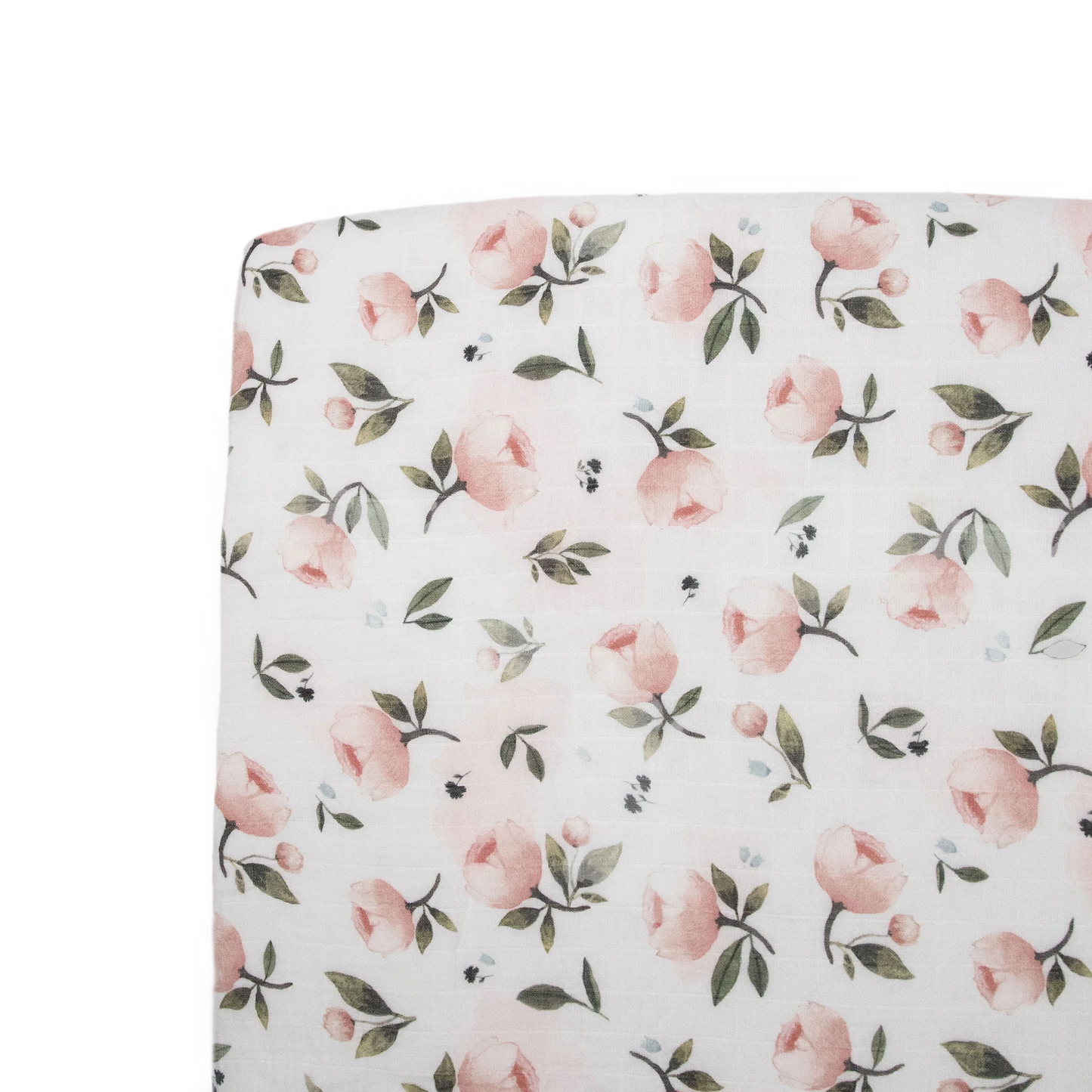 Organic Cotton Muslin Crib Sheet - Watercolor Floret