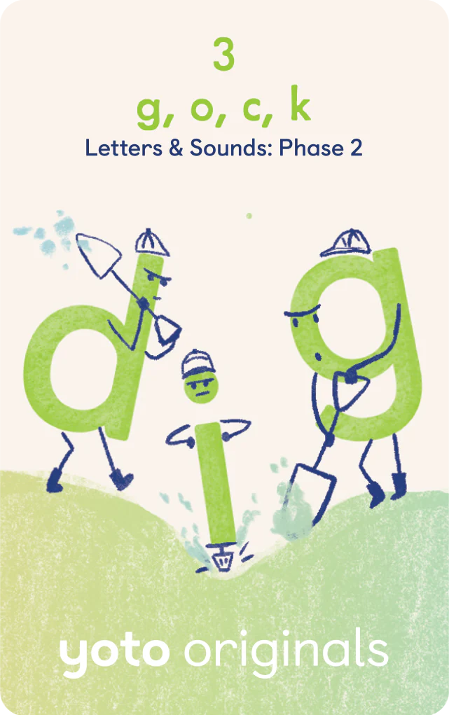 Phonics Letters and Sounds Phase 2- Audiobook Card