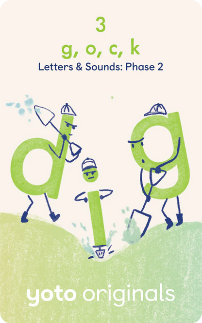 Phonics Letters and Sounds Phase 2- Audiobook Card