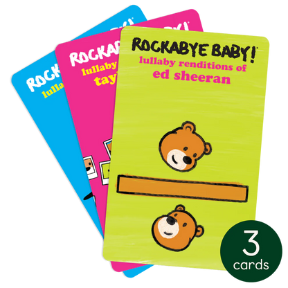 Lullaby Pop Collection - 3 Audiobook Cards