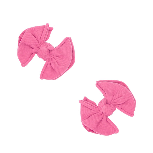 2PK Baby Fab Clips: Hot Pink