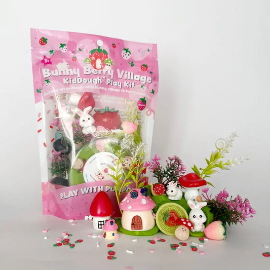 Bunny Berry Village Kiddough Play Kit