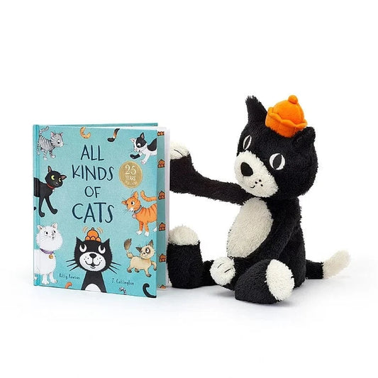 All Kinds Of Cats Book And Jellycat Jack Bundle JellyCat Bundles Lil Tulips