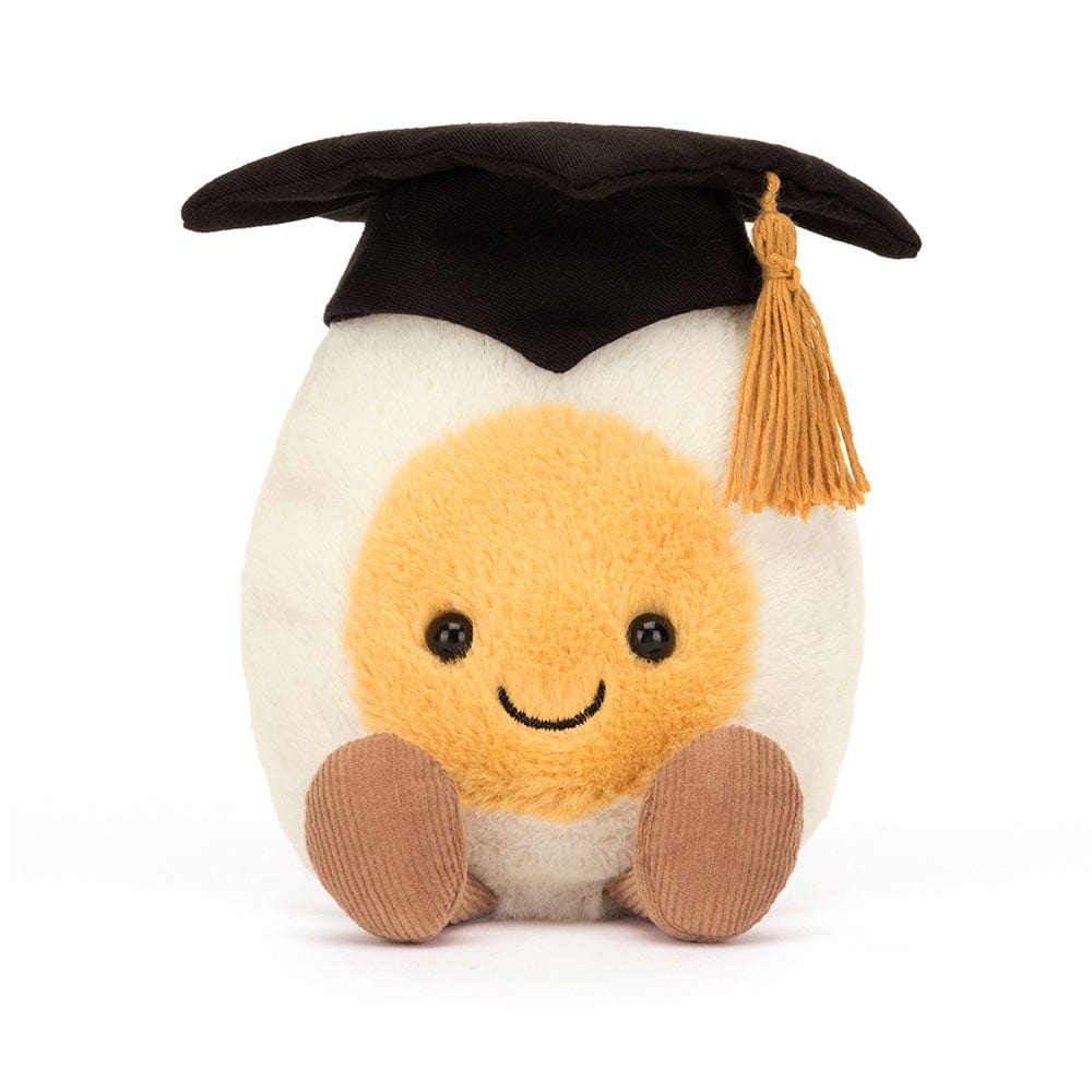 Amuseable Boiled Egg Graduation JellyCat Lil Tulips