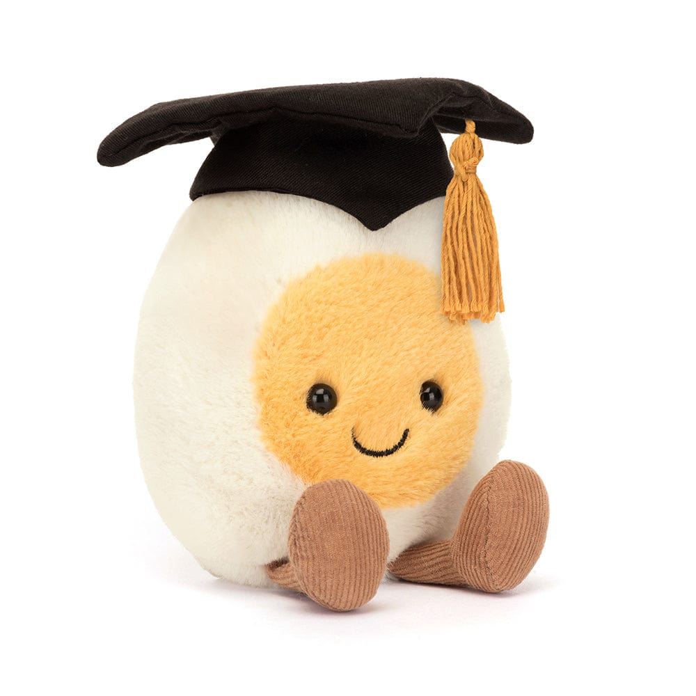 Amuseable Boiled Egg Graduation JellyCat Lil Tulips