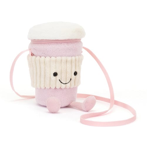 Amuseables Coffee-To-Go Pink Bag JellyCat Lil Tulips