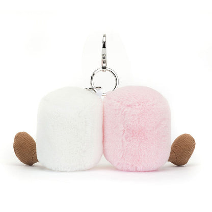 Amuseables Pair of Marshmallows Bag Charm JellyCat Lil Tulips