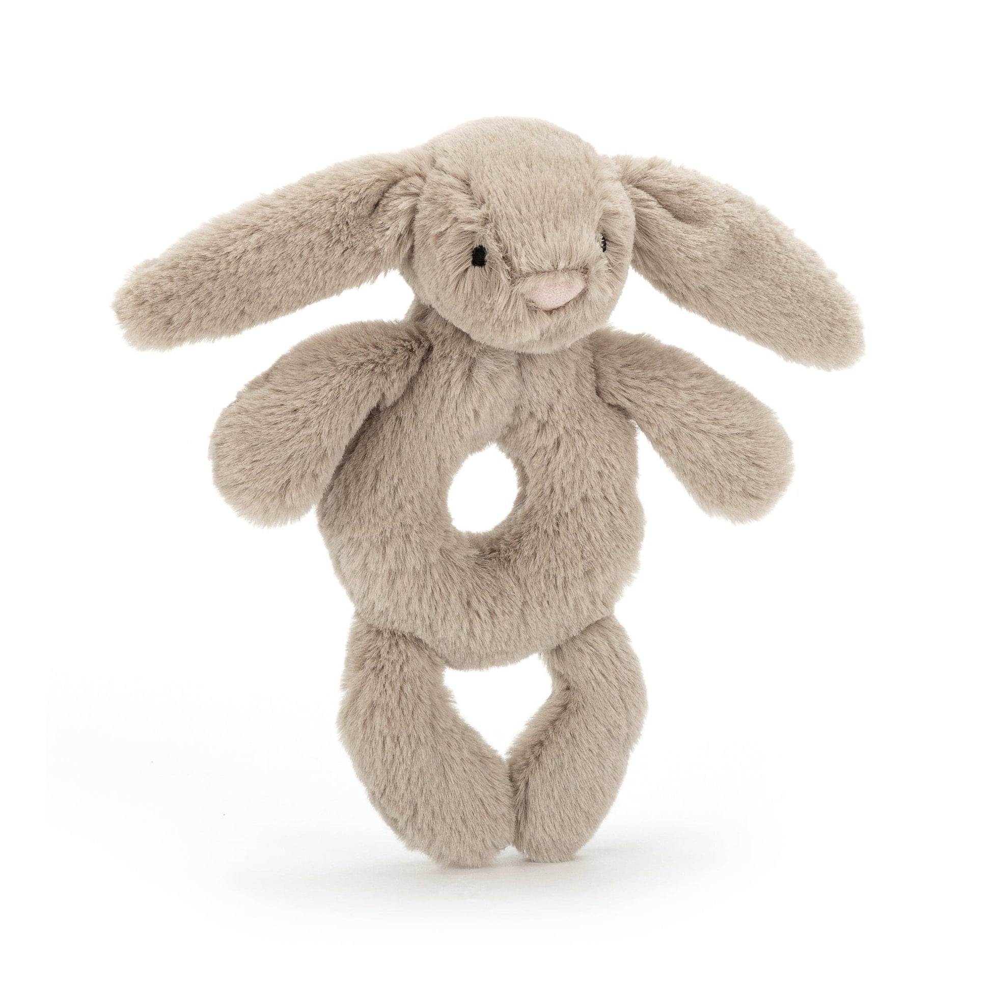 Bashful Beige Bunny Ring Rattle JellyCat Lil Tulips