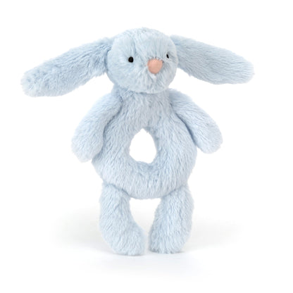 Bashful Blue Bunny Ring Rattle JellyCat Lil Tulips