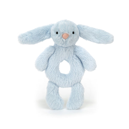 Bashful Blue Bunny Ring Rattle JellyCat Lil Tulips