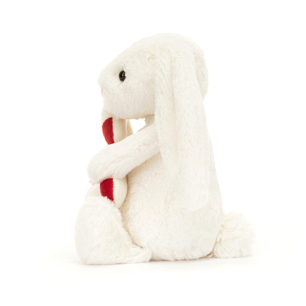 Bashful Bunny with Candy Cane JellyCat Stuffed Animals Lil Tulips